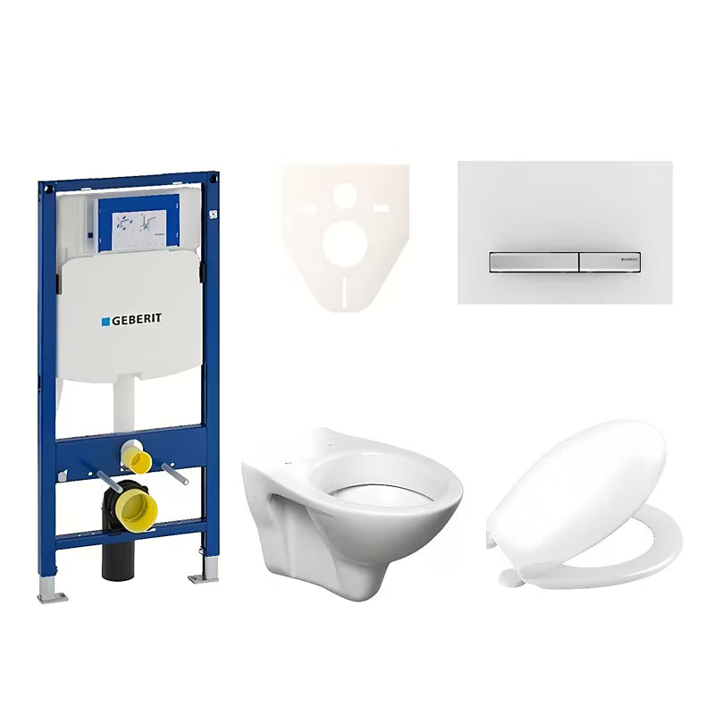 Viseći WC set S-Line Pro s modulom Geberit Duofix, tipkom Sigma 50 i sjedalom URBAN