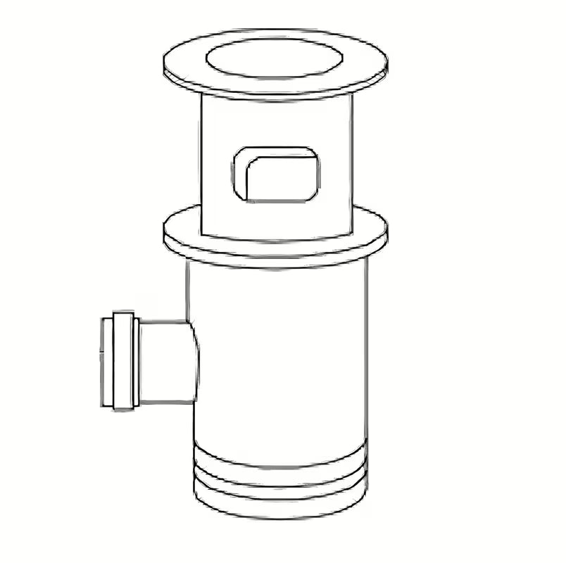 Kromirani podni sifon/slivnik S-Line namijenjen pro modelu SL275 kao zamjenski dio pro pouzdanu odvodnju vode.