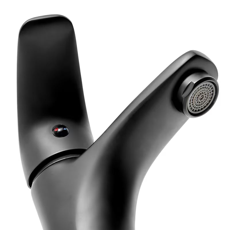 Crna mat miješalica za umivaonik S-Line Pro modernog dizajna