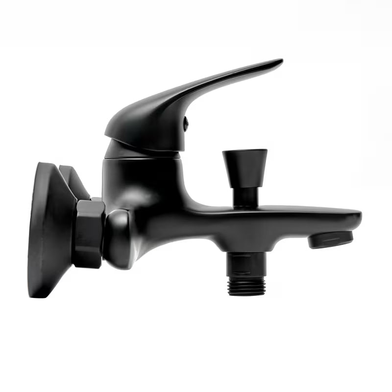 Jednoručna Baterija zidna miješalica za kadu S-Line Pro u mat crnoj boji bez tuš seta.