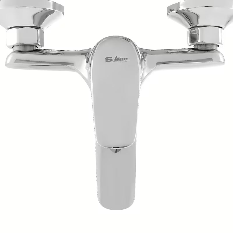 Jednoručna Baterija zidna miješalica za kadu S-Line Pro u krom izvedbi sa zaobljenim dizajnom