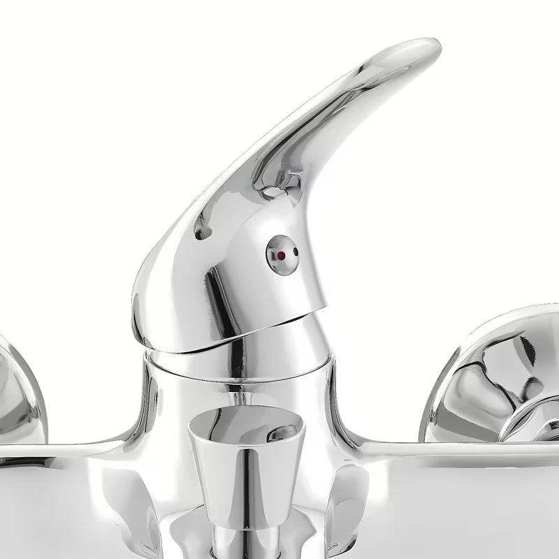 Jednoručna Baterija zidna miješalica za kadu S-Line Pro u krom izvedbi sa zaobljenim dizajnom