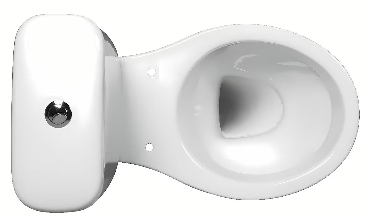 Stojeća WC Školjka kombi S-Line Pro u bijeloj boji s dubokim ispiranjem i dvokoličinskim ispiranjem 3/6 l