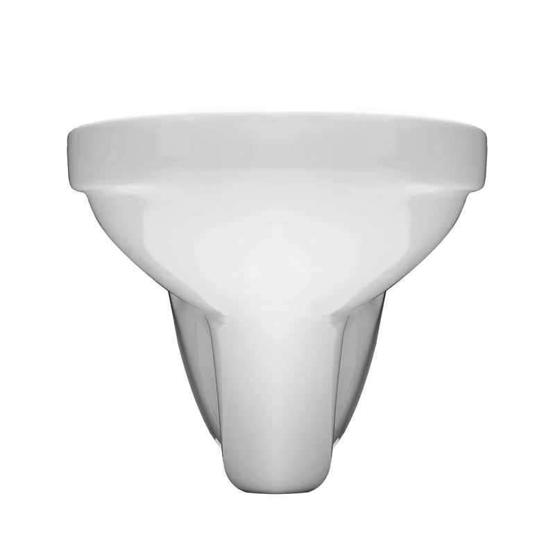 Bijeli viseća WC školjka SIKO S-Line Pro bez sustava za ispiranje s vodoravnim odvodom.