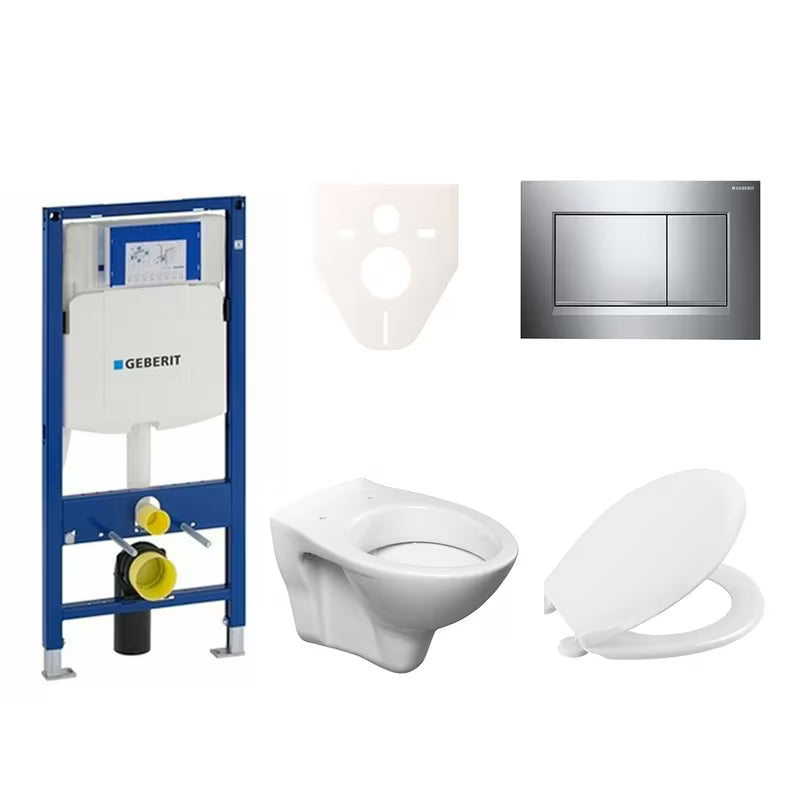 Viseći WC set S-line Pro s modulom Geberit Duofix, tipkom Sigma 30 i daskom za WC URBAN