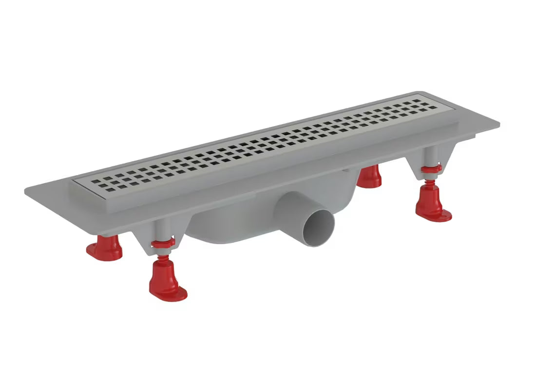 Tuš kanalica S-Line 40 cm s rešetkom od nehrđajućeg čelika u sjajnoj chrome izvedbi