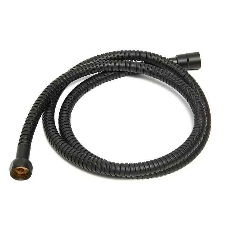 Crno tuš crijevo S-Line od metala, duljine 150 cm sa zaštitom protiv okretanja.