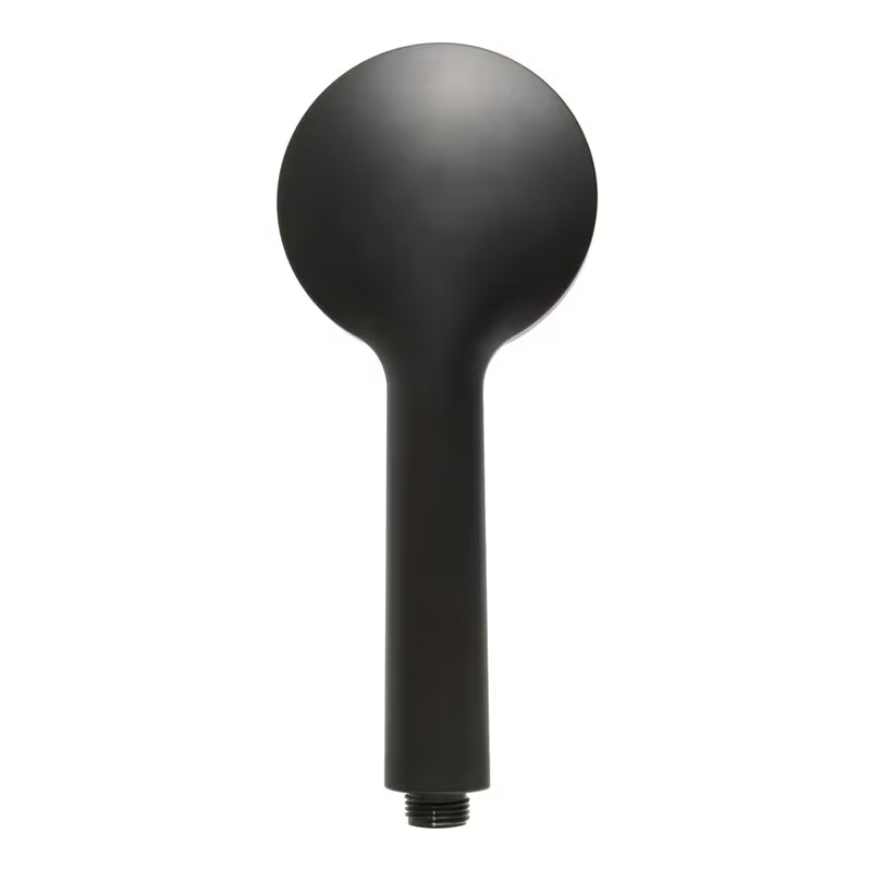 Ručni tuš S-Line Pro u mat crnoj izvedbi s okruglim dizajnom i tri vrste mlaza