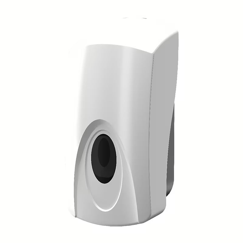 Bijeli dozator sapuna i gel dezinfekcije Sanela od ABS plastike, zapremine 1 l.