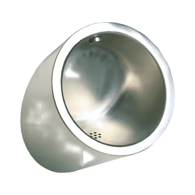 Nehrđajući viseći pisoar Sanela Supersteel sa senzorom i skrivenim ispiranjem u mat izvedbi.