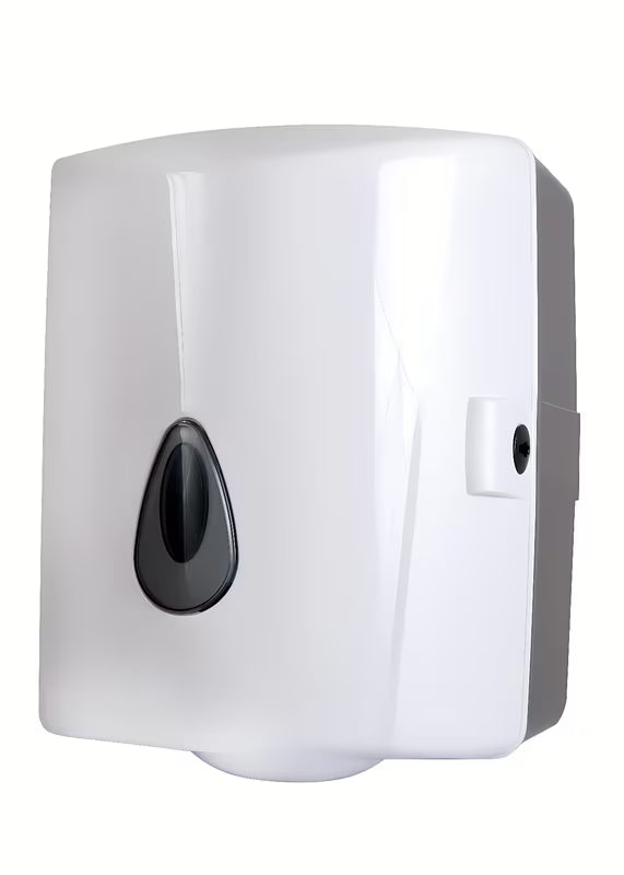 Bijeli držač za papirnate ručnike u roli Sanela od ABS plastike