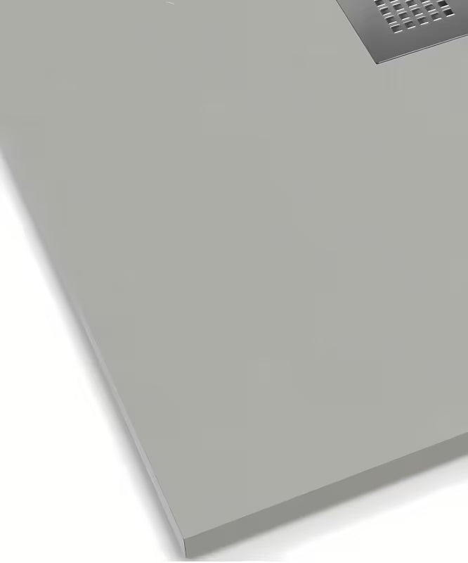 Pravokutna tuš kada SAT Alek 120x80 cm od lijevanog mramora u boji gris, niskog profila.