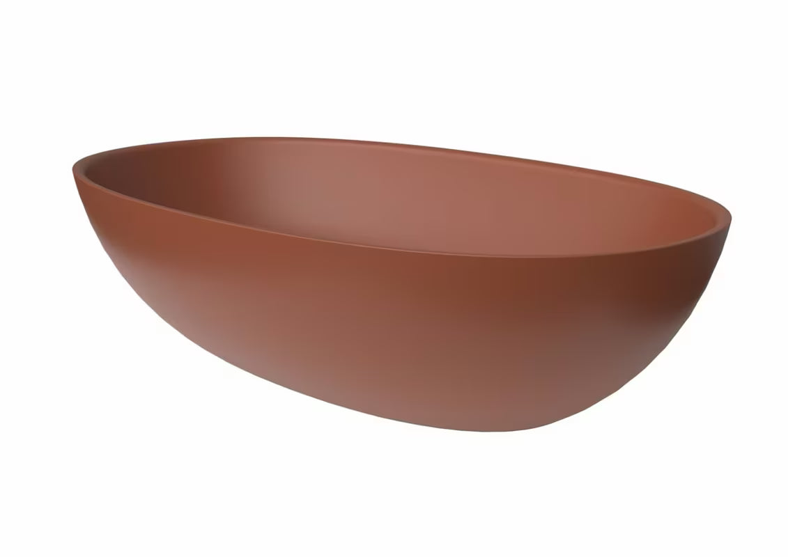 SAT Aula umivaonik na ploču od lijevanog mramora u boji cooper brown, 60x36 cm