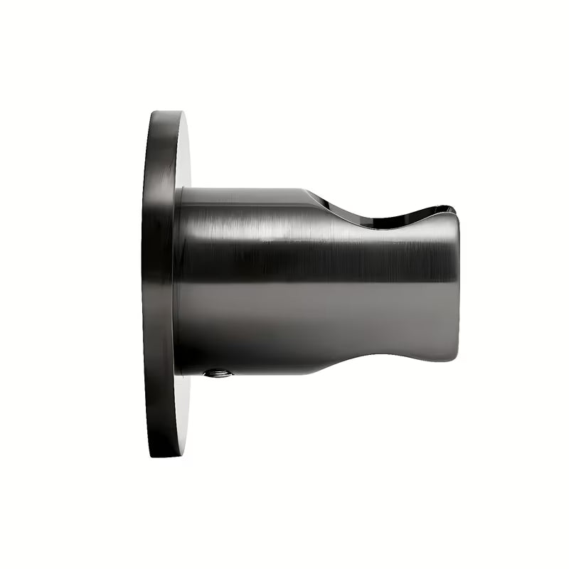 Fiksni nosač ručnog tuša SAT Aurum s okruglim dizajnom u brušenoj obradi gun metal.