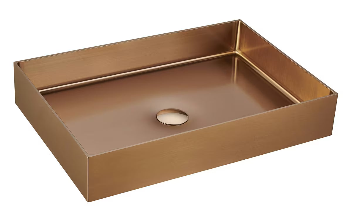 SAT Aurum inox umivaonik na ploču 55 x 38 cm u boji rose gold