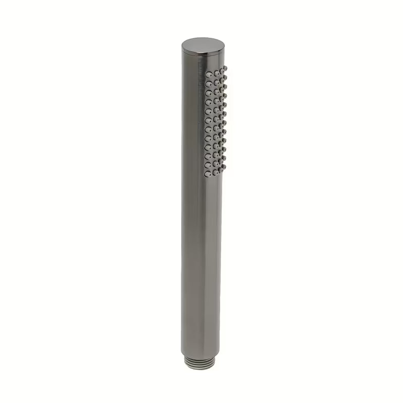 Ručni tuš SAT Aurum u obradi brušeni gun metal s okruglim minimalističkim dizajnom.