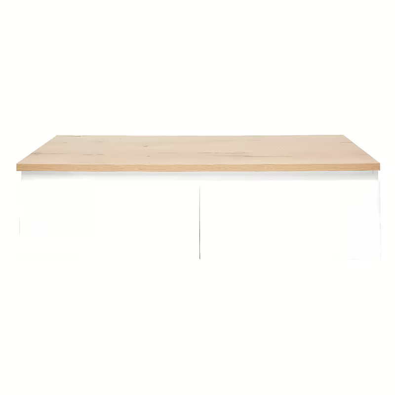 Viseća kupaonski ormarić SAT B-Way 1 s pokrovnom pločom u bijelom sjaju, 119x30x45 cm