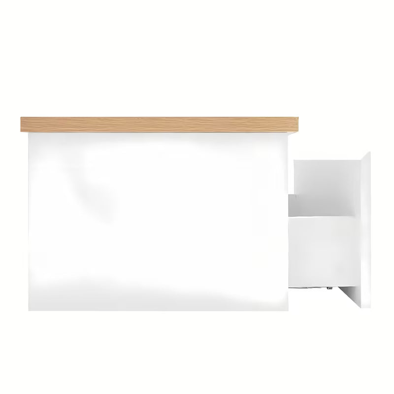 Viseća kupaonski ormarić SAT B-Way 1 s pokrovnom pločom u bijelom sjaju, 119x30x45 cm