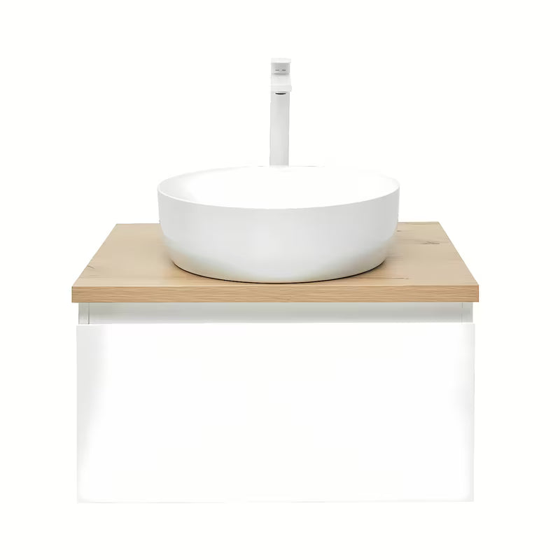 Viseća kupaonski ormarić SAT B-Way 1 u bijeloj boji sa sjajnom završnom obradom, 59x45x30 cm.