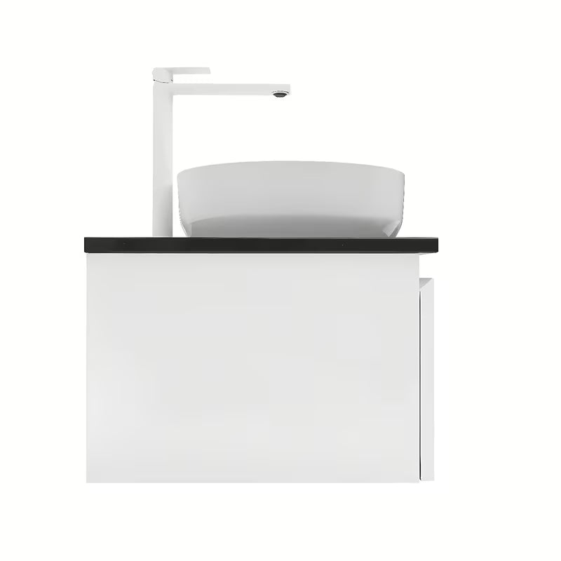 Viseća kupaonski ormarić SAT B-Way 1 u bijeloj boji s pokrovnom pločom i sjajnom završnom obradom