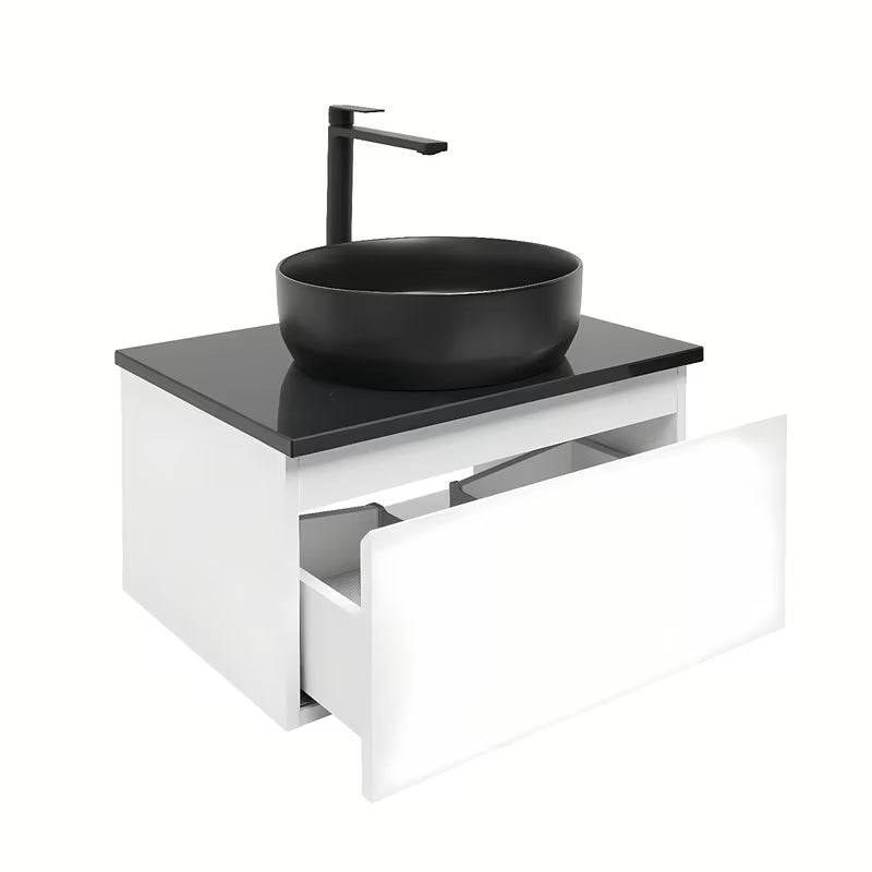 Viseća kupaonski ormarić SAT B-Way 1 u bijelom sjaju s pokrovnom pločom