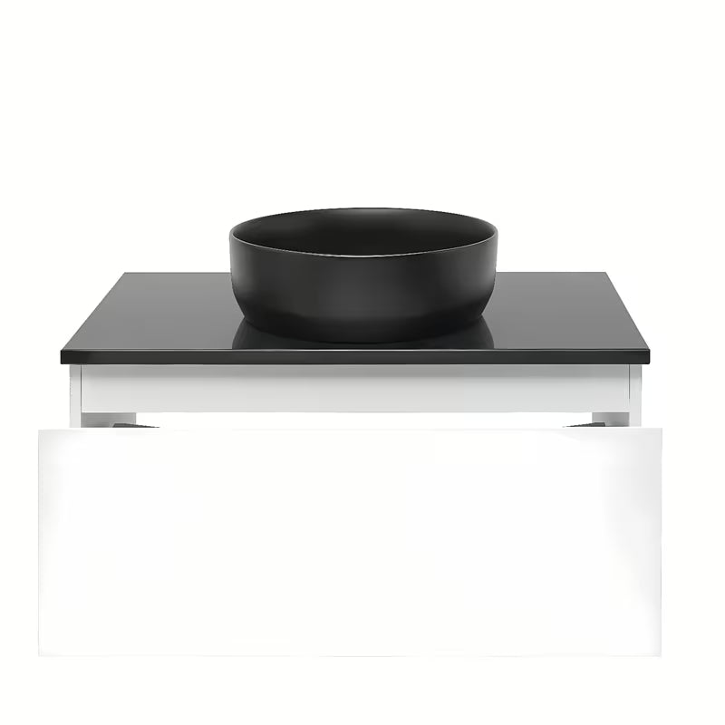 Viseća kupaonski ormarić SAT B-Way 1 u bijeloj boji sa sjajnom površinom i pokrovnom pločom