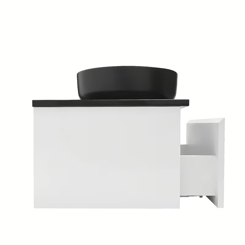 Viseća kupaonski ormarić SAT B-Way 1 u bijeloj boji sa sjajnom površinom i pokrovnom pločom