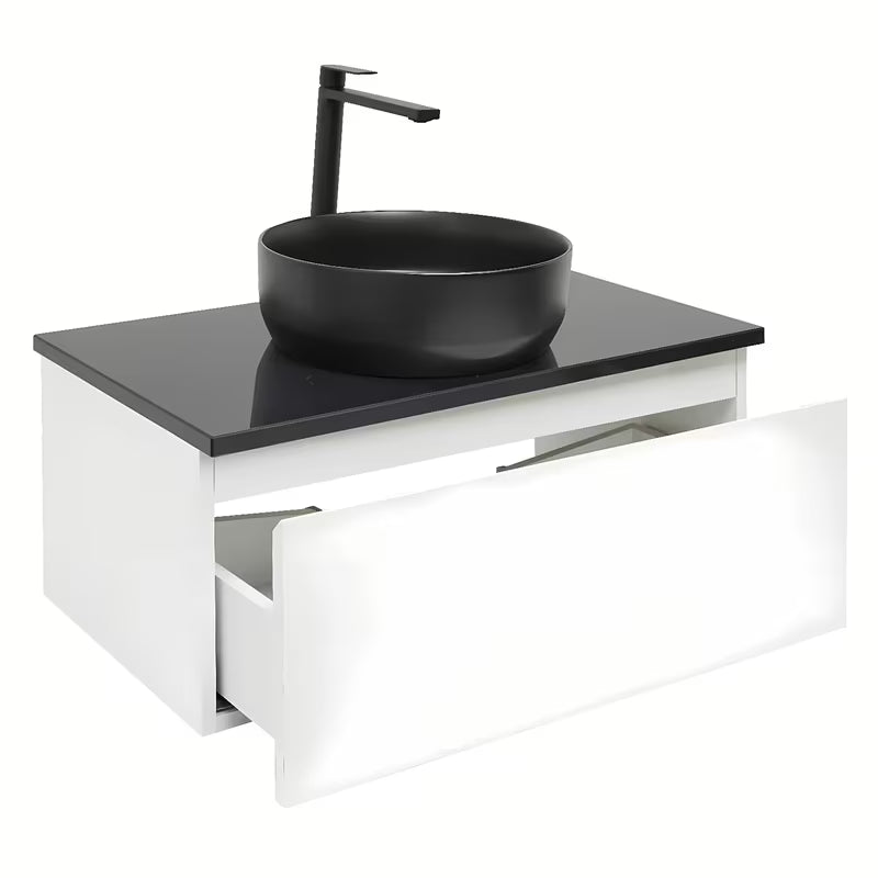 Viseća kupaonski ormarić SAT B-Way 1 u bijeloj boji sa sjajnom površinom i pokrovnom pločom