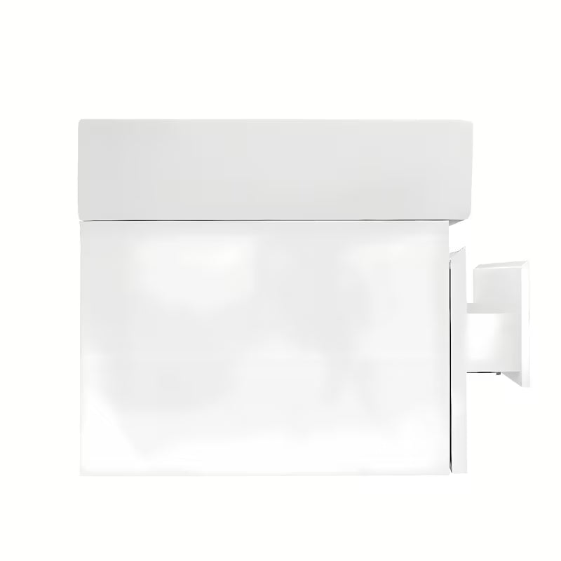 Viseća kupaonski ormarić SAT B-Way 1 s keramičkim dvostrukim umivaonikom u sjajnoj bijeloj boji