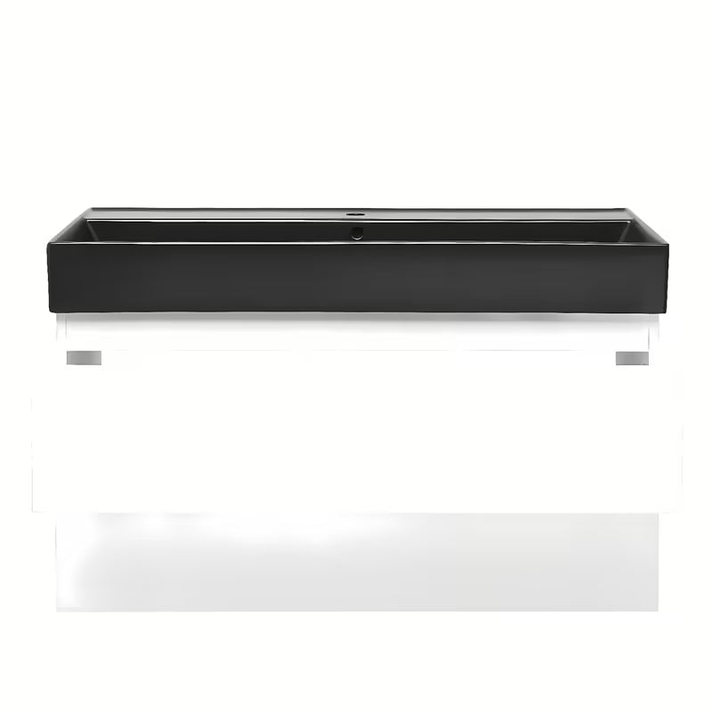 Viseća kupaonski ormarić s umivaonikom SAT B-Way 1 u sjajno bijeloj boji 99x50x45 cm