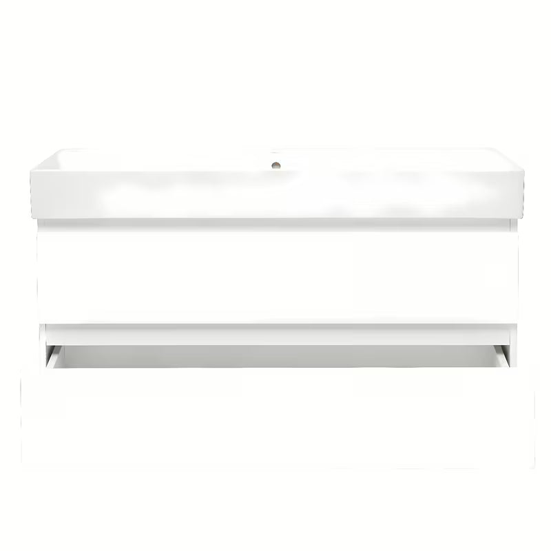 Viseća kupaonski ormarić s keramičkim umivaonikom SAT B-Way 1 u sjajno bijeloj boji