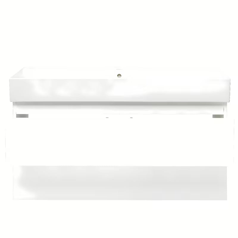 Viseća kupaonski ormarić s keramičkim umivaonikom SAT B-Way 1 u sjajno bijeloj boji