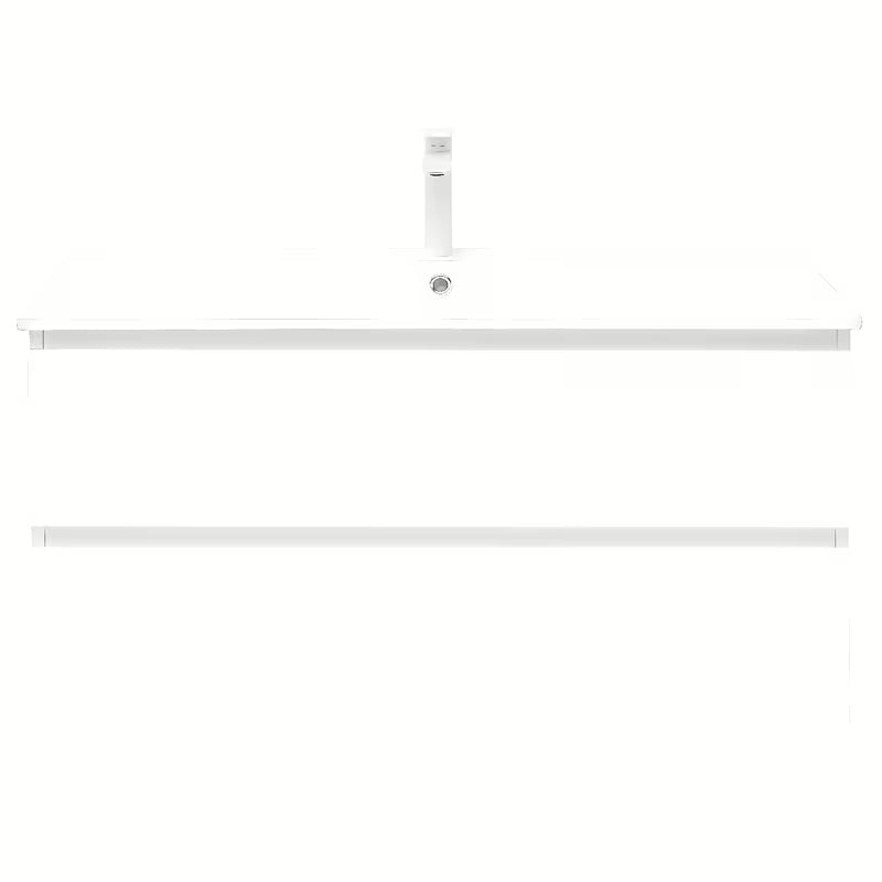 Viseća kupaonski ormarić SAT B-Way 1 s umivaonikom u bijelom sjaju 99x45x50 cm