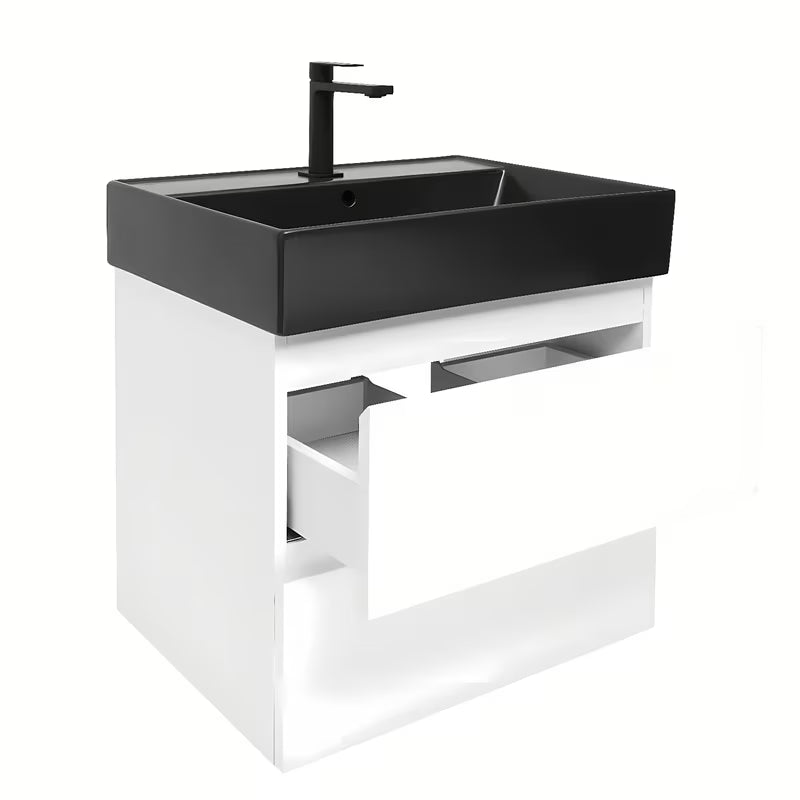 Viseća kupaonski ormarić s umivaonikom SAT B-Way 1 u bijelom sjaju