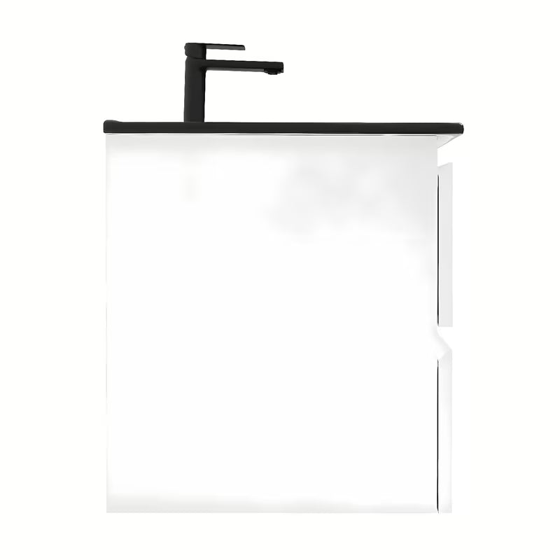 Viseća kupaonski ormarić s umivaonikom SAT B-Way 1 u sjajno bijeloj boji s dvije ladice