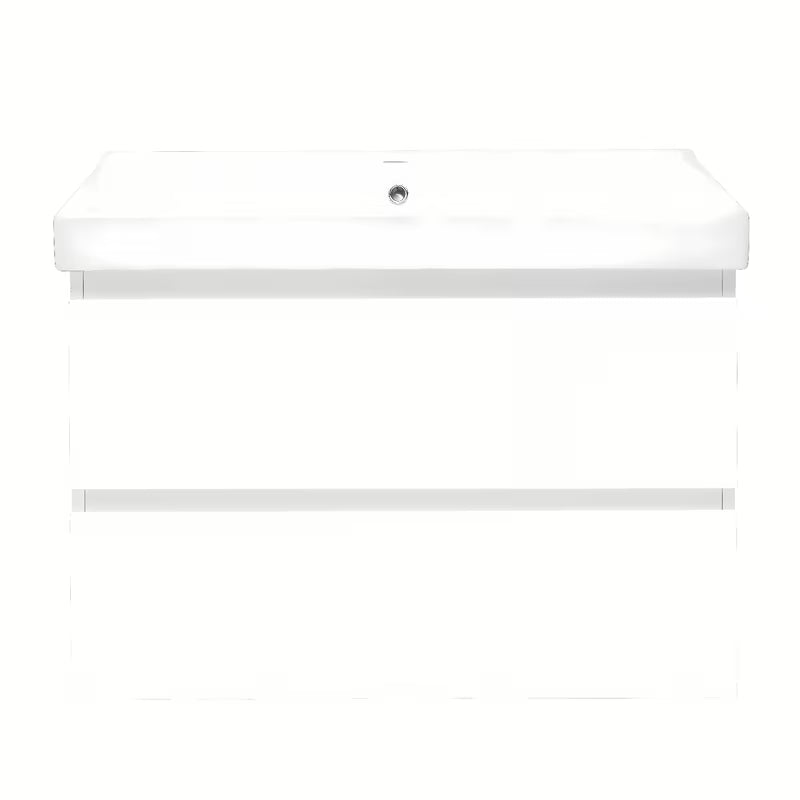 Viseća kupaonski ormarić s keramičkim umivaonikom SAT B-Way 1 u sjajnoj bijeloj boji