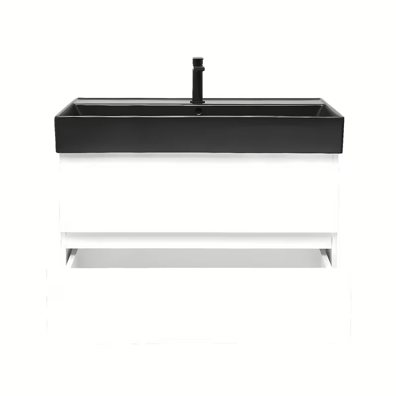 Viseća kupaonski ormarić s keramičkim umivaonikom SAT B-Way 1 u bijelom sjaju