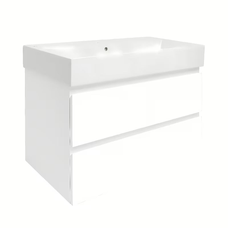 Viseća kupaonski ormarić s umivaonikom SAT B-Way 1 u sjajnoj bijeloj boji