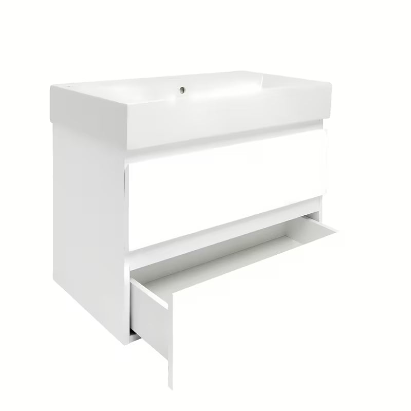 Viseća kupaonski ormarić s umivaonikom SAT B-Way 1 u sjajnoj bijeloj boji