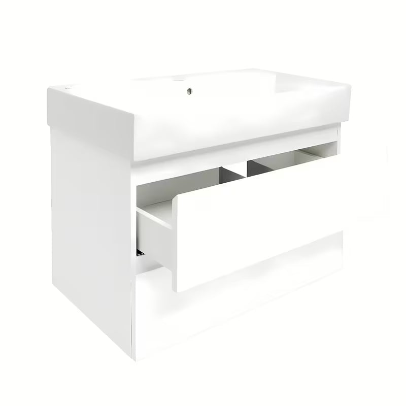 Viseća kupaonski ormarić s umivaonikom SAT B-Way 1 u sjajnoj bijeloj boji