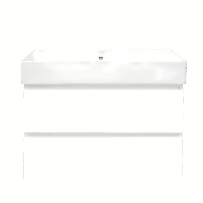 Viseća kupaonski ormarić s umivaonikom SAT B-Way 1 u sjajnoj bijeloj boji