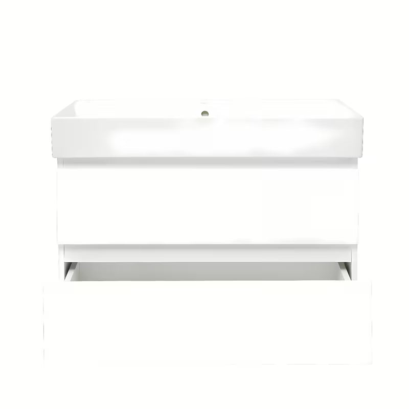 Viseća kupaonski ormarić s umivaonikom SAT B-Way 1 u sjajnoj bijeloj boji