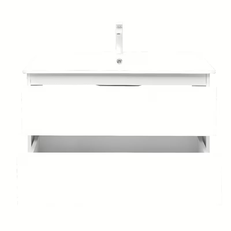 Viseća kupaonski ormarić s umivaonikom SAT B-Way 1 u sjajnoj bijeloj boji