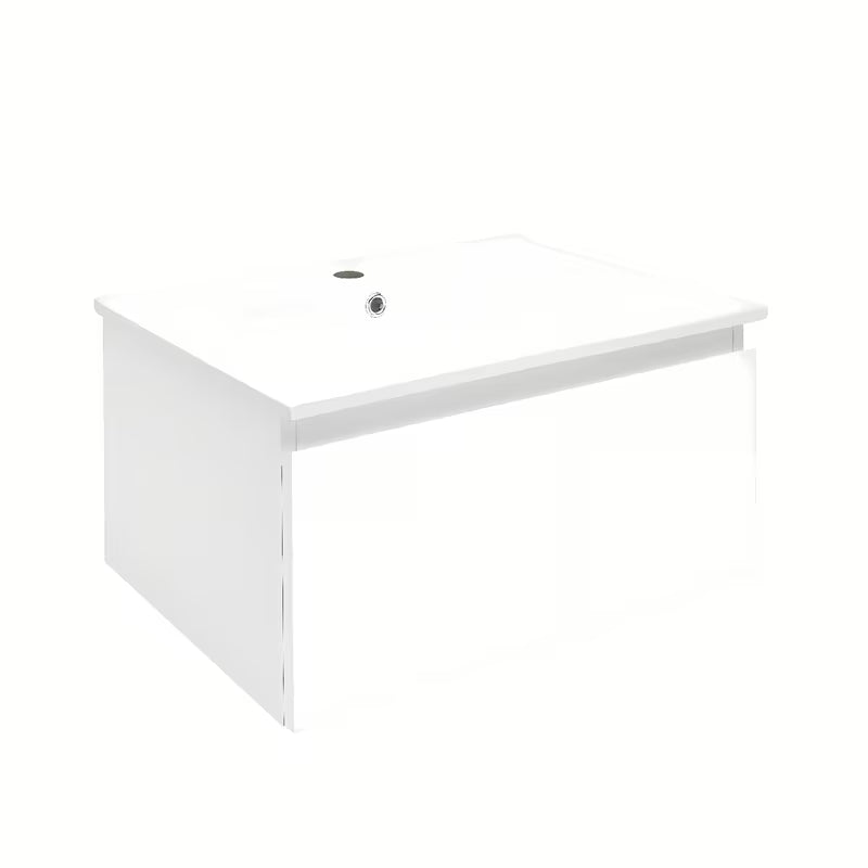 Viseća kupaonski ormarić s keramičkim umivaonikom SAT B-Way 1 u bijelom sjaju