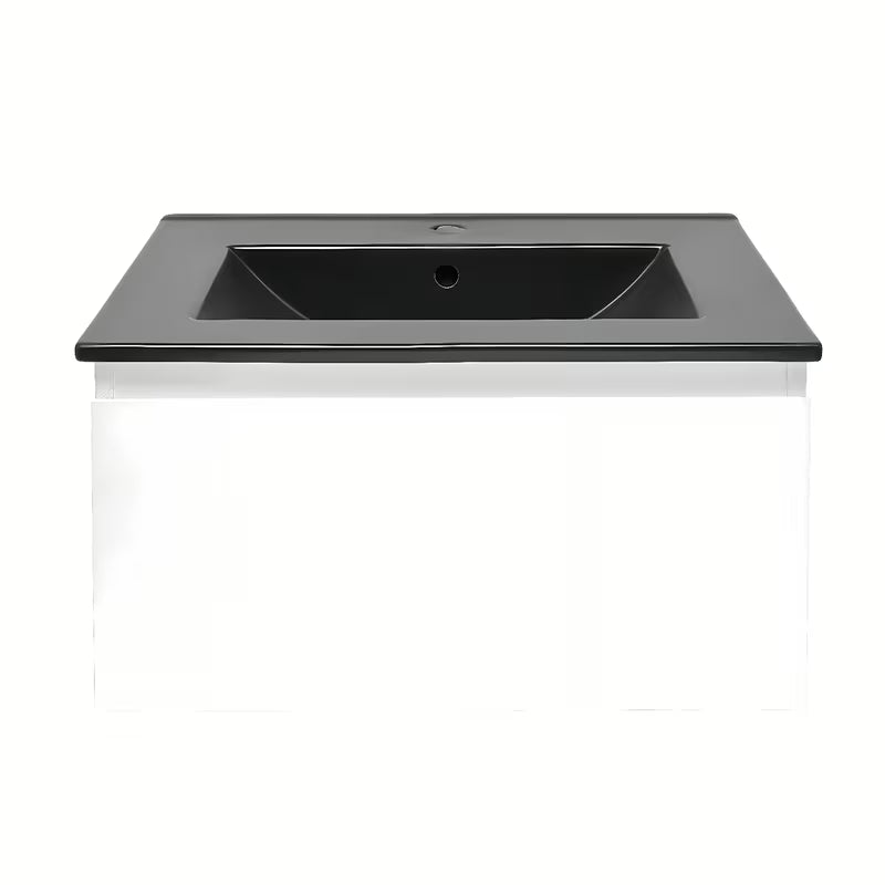 Viseća kupaonski ormarić s umivaonikom SAT B-Way 1 u bijelom sjaju