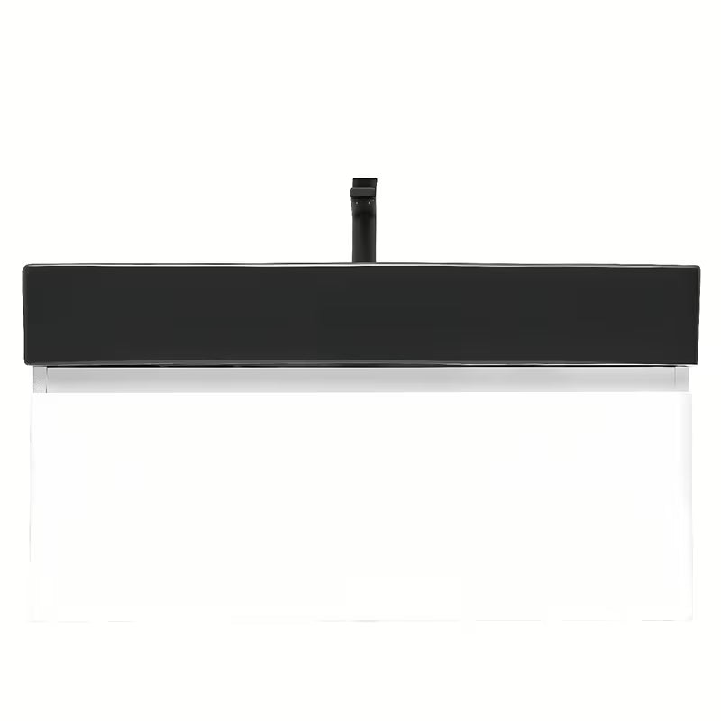 Viseća kupaonski ormarić s keramičkim umivaonikom SAT B-Way 1 u sjajno bijeloj boji 79x45x30 cm.