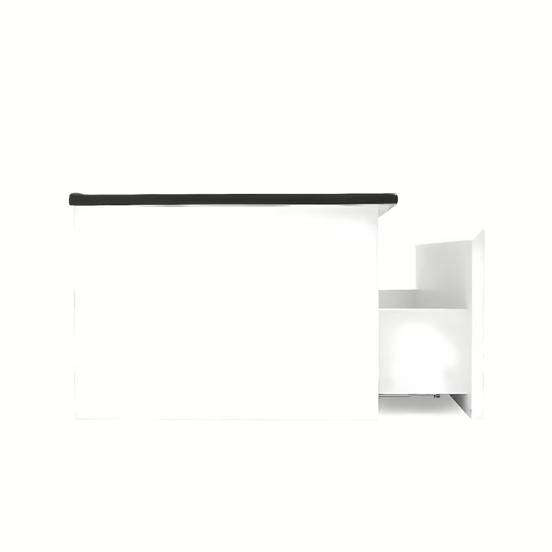 Viseća kupaonski ormarić s keramičkim umivaonikom SAT B-Way 1 u sjajno bijeloj boji 79x45x30 cm.