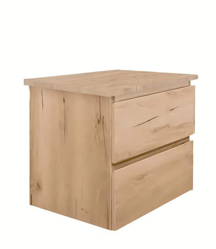 Viseća kupaonski ormarić SAT B-Way s pokrovnom pločom u dekoru hrasta i dvije ladice