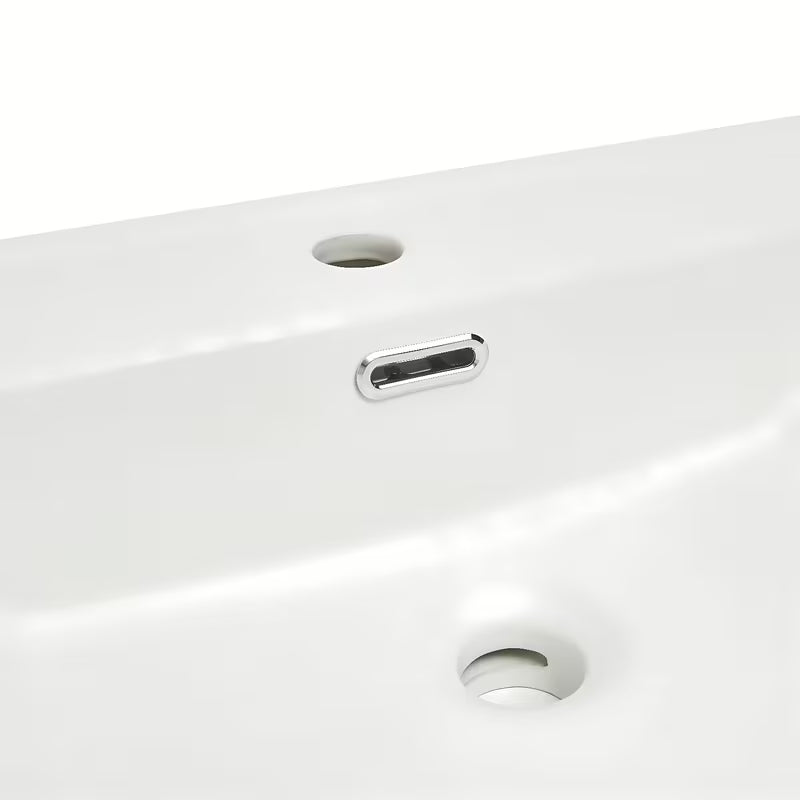 Namještajni dvostruki umivaonik SAT B-Way 121x46 cm u mat bijeloj boji s dva otvora pro slavinu