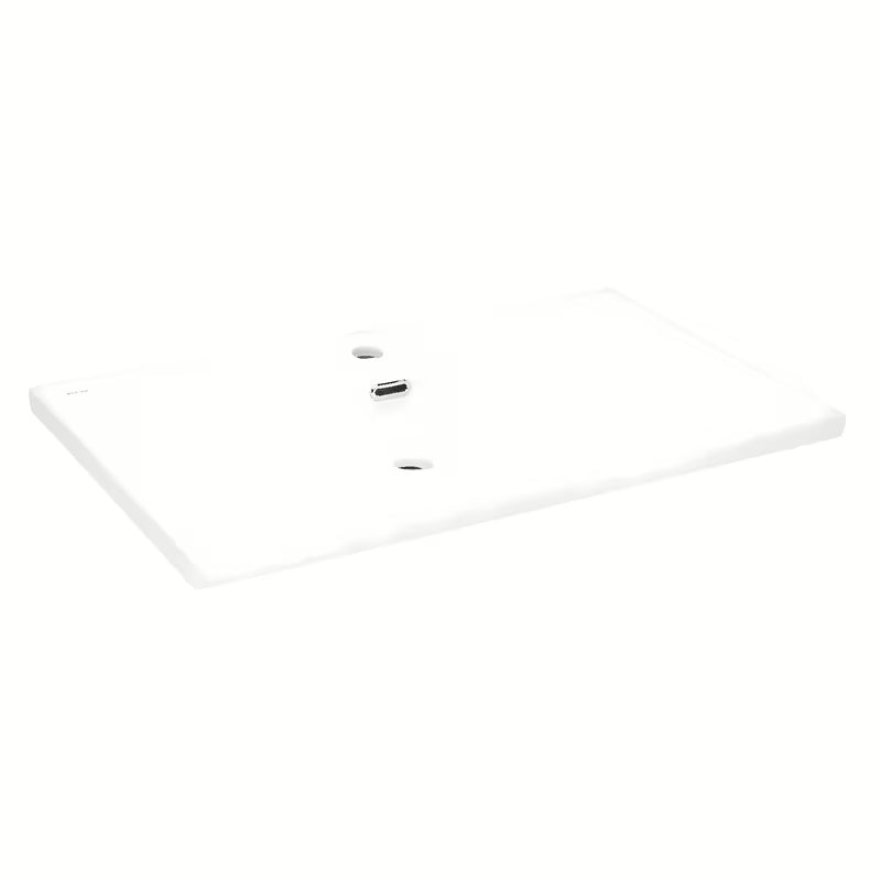 Namještajni keramički umivaonik SAT B-Way 81x46 cm u mat bijeloj boji s odlagališnom plohom desno.